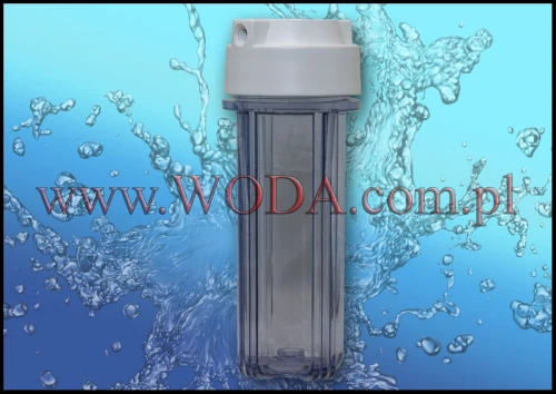 EG14CWAQ-1 : Korpus Aquafilter do filtrów, przezroczysty, gwint 1/4 cala gw
