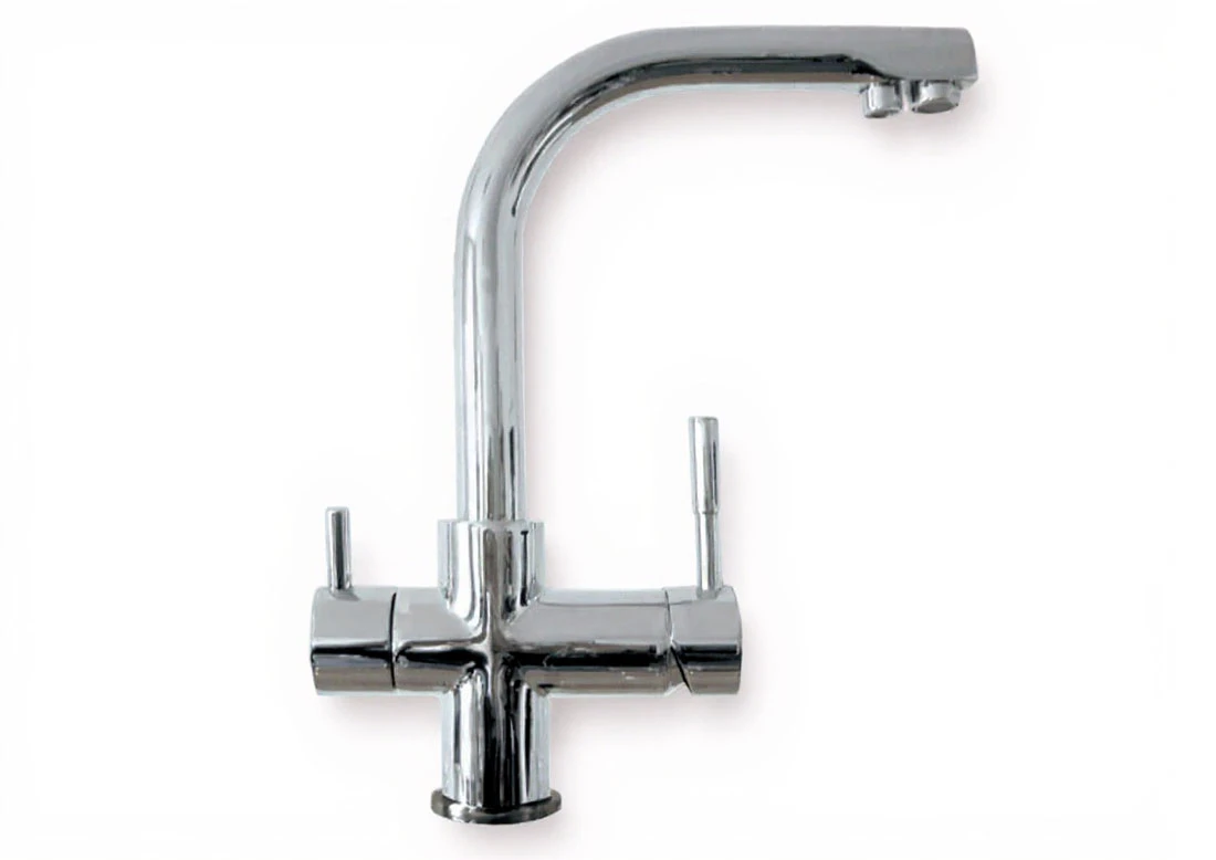 ALABAMA SATYNA : Bateria zlewozmywakowa Blue Water z podejściem na filtr wody ALABAMA SATYNA : Bateria zlewozmywakowa Blue Water z podejściem na filtr wody